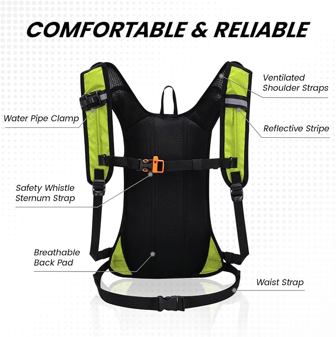Nepest Hydration Pack Backpack for Women & Men, Lightweight Water Backpack - Image 5