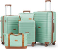 Luggage Sets with spinner wheels, PC+ABS Hard Shell Travel Luggage, Lightweight by Unknown