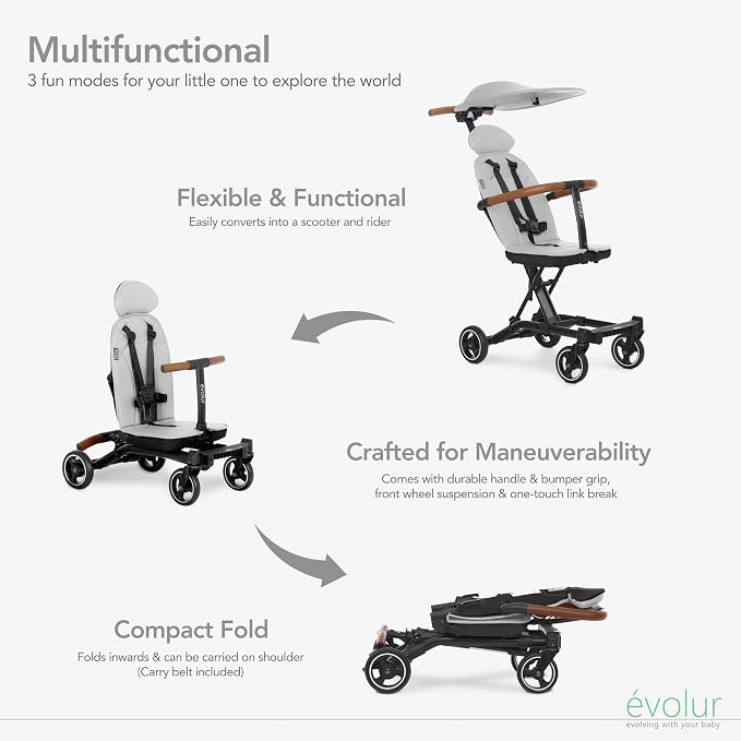 Evolur Cruise Rider Stroller - Image 5