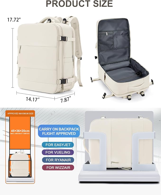 coowoz Large Travel Backpack Carry On - Image 4