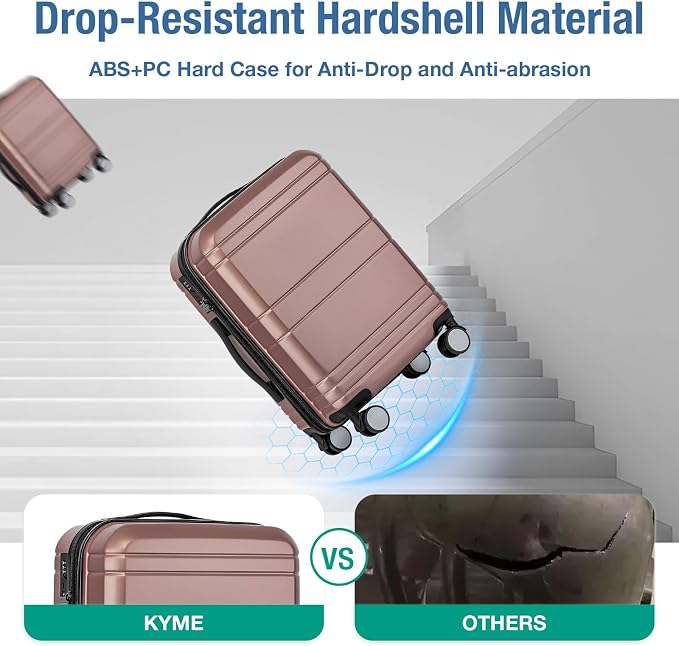 KYME Carry On Luggage 22x14x9 Airline Approved - Image 6