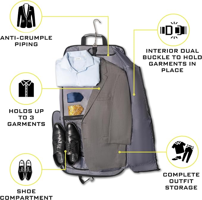 Premium Suit Garment Bag Carry On - Image 4