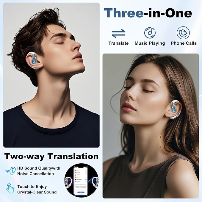 Wireless Earbuds, Real-Time AI Translation Earbuds, 144 Languages Language - Image 4