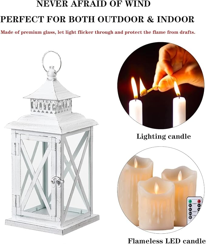 DECORKEY Lantern Decorative Indoor & Outdoor, Large Square Hanging Spring Home - Image 6