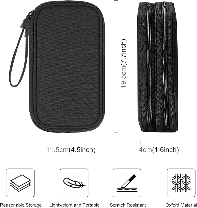 Electronic Accessories Organizer Carry Bag, Travel Cable Organizer Pouch - Image 2