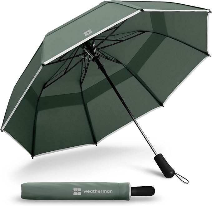 Weatherman Premium Collapsible Small Travel Umbrella Compact by Weatherman