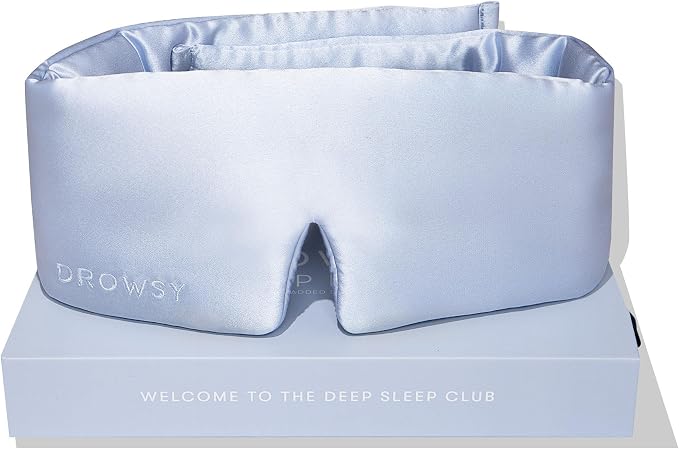 DROWSY Silk Sleep Mask. Face-Hugging, Padded Silk Cocoon by Drowsy