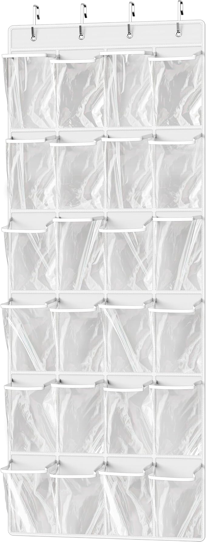 Simple Houseware 24 Pockets Large Clear Pockets Over The Door Hanging Shoe by SimpleHouseware