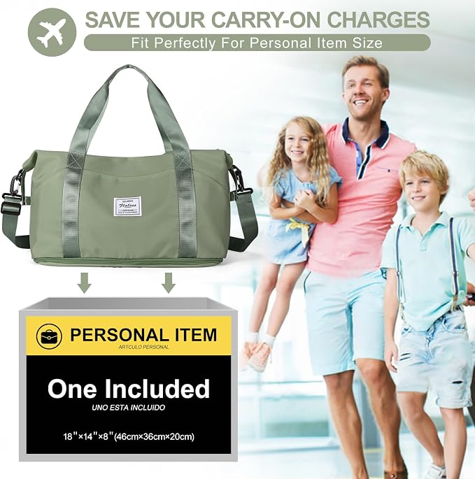 Travel Duffel Bag, Sports Tote Gym Bag, Shoulder Weekender Overnight Bag - Image 2