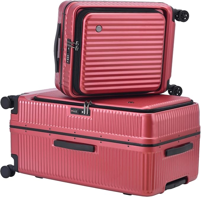 2 pieces 20/29 Aluminum Frame Carry On and Checked Luggage Set by Kaleenie