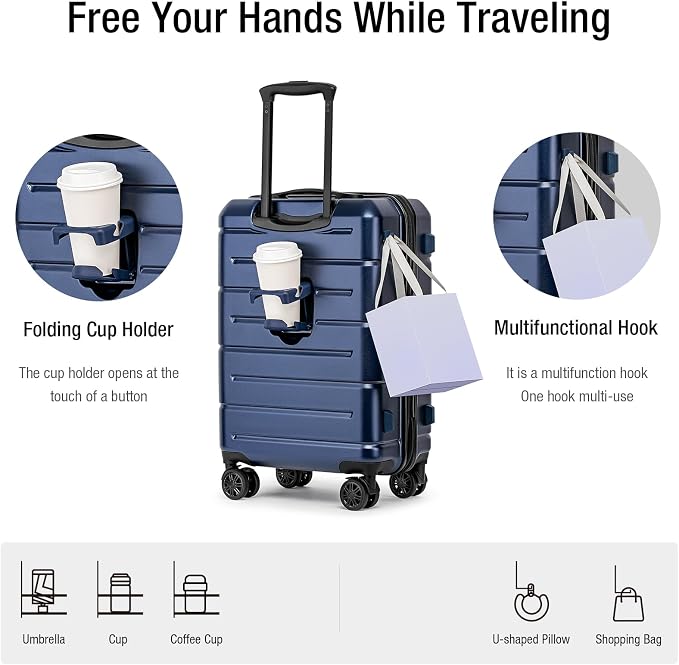 KYME Carry On Luggage 22x14x9 Airline Approved - Image 2