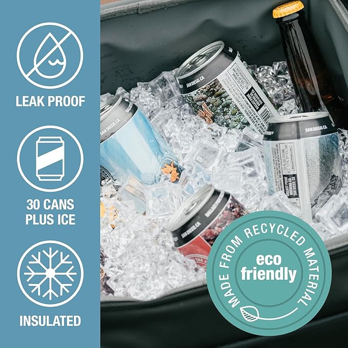 CleverMade Collapsible Insulated Cooler Bag – Leakproof Soft Folding Cooler - Image 4