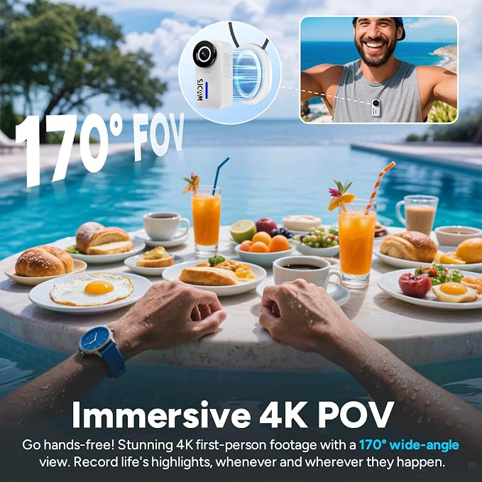 SJCAM C110Plus Magnetic Combo, 4K POV Action Camera - Image 3