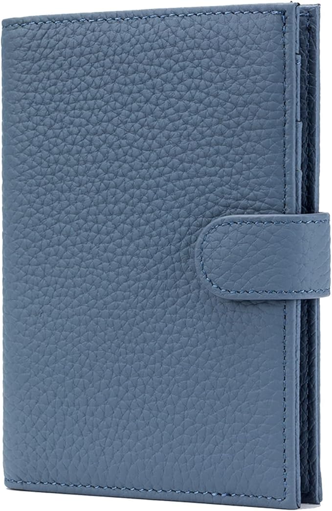 RFID Slim Passport Holder for Man & Women, Compact Leather Passport Wallet by Karmiir