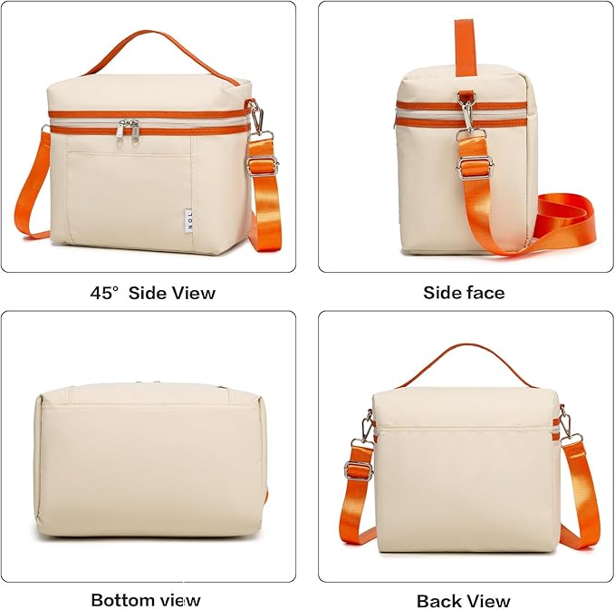 NOL Insulated Lunch Bags for Women Cooler Bag Lightweight Nylon Waterproof - Image 4