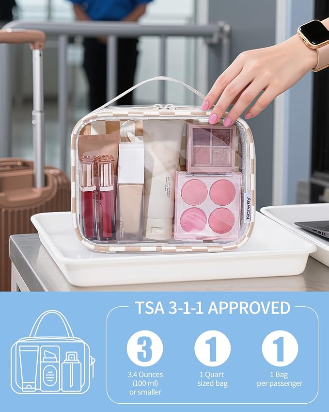 Narwey TSA Approved Clear Toiletry Bag - Image 2