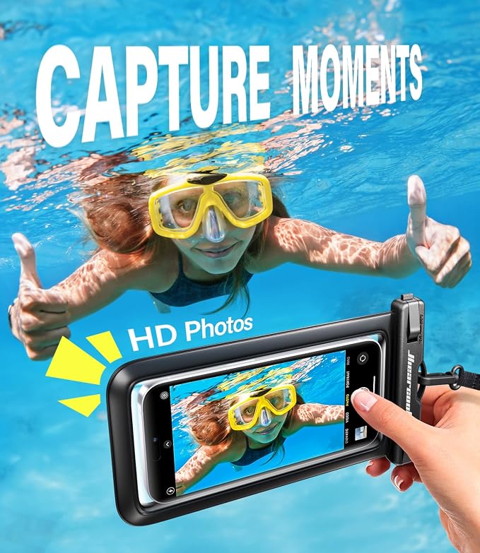 Hiearcool Waterproof Phone Pouch, Universal Case Compatible - Image 5