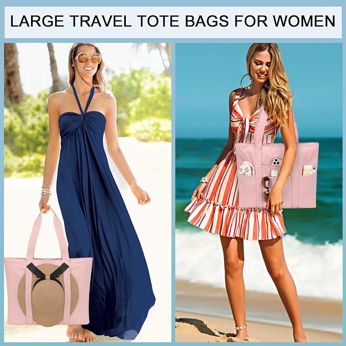 LEDAOU Beach Bags for Women, Beach Bags Waterproof Sandproof, Packable Beach - Image 5