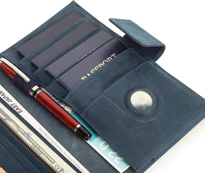 CONTACTS Full Grain Leather Family Passport Holder - Image 5