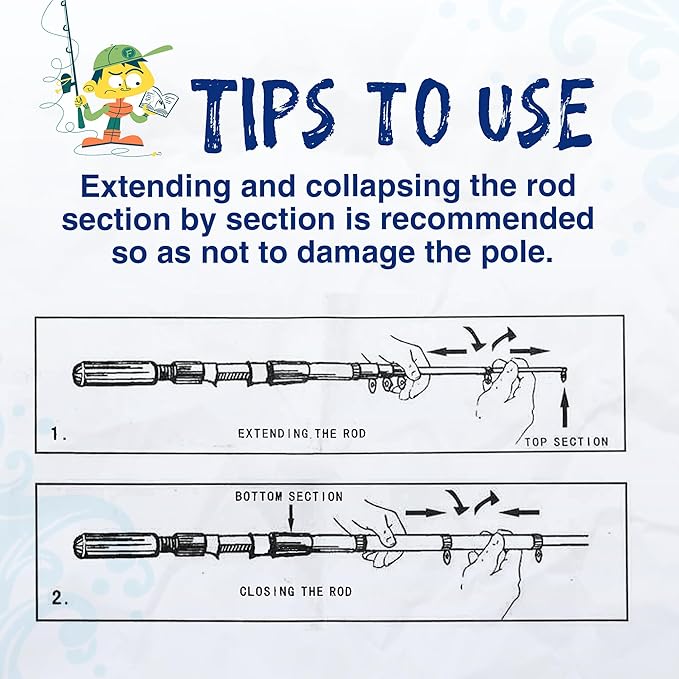 Kids Fishing Pole, Portable Telescopic Kids Fishing Poles - Image 7