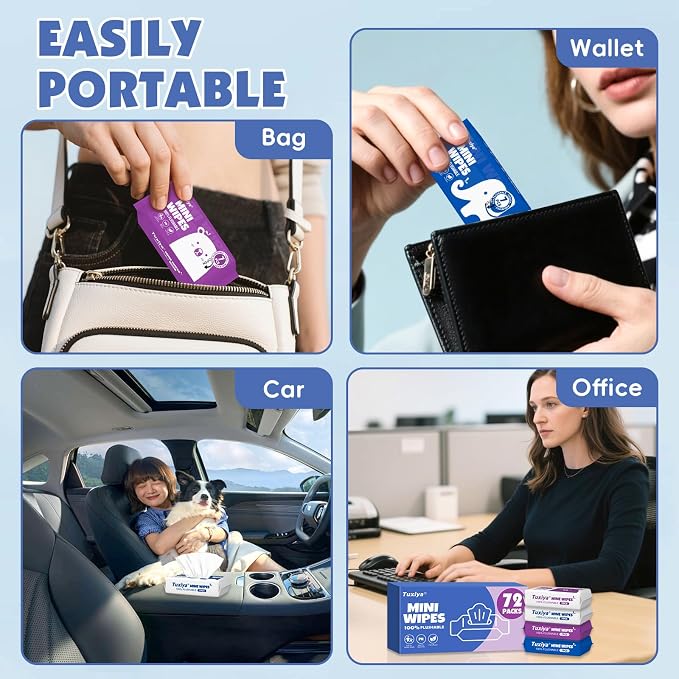 72 PackTravel Flushable Wipes - Image 7