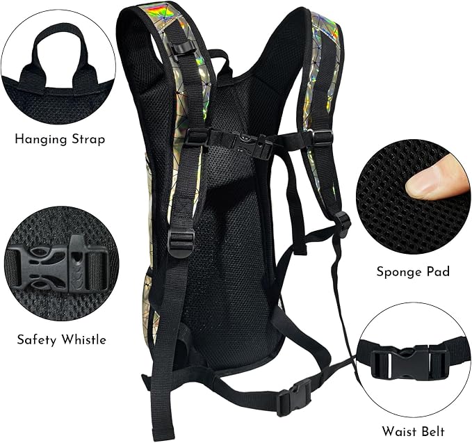 Reflective Hydration Backpack, Hydration Pack - Image 3