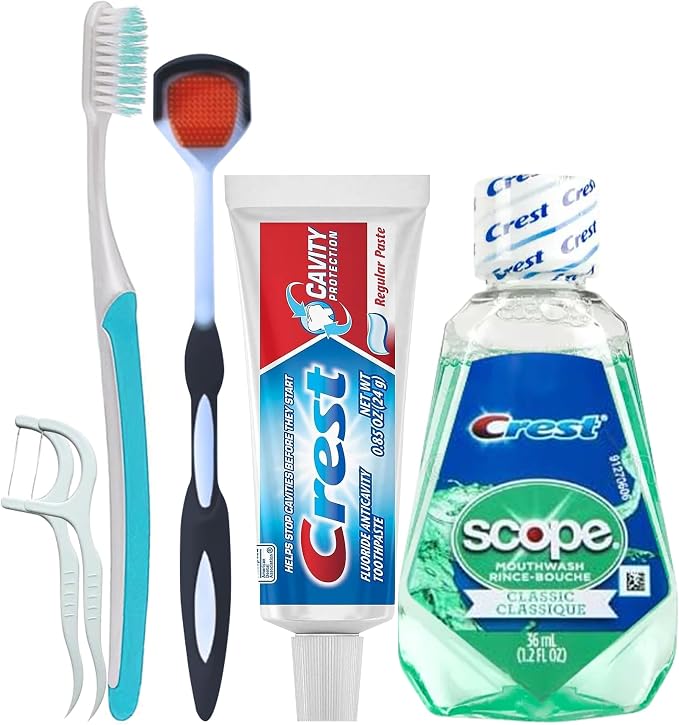 Trektote 6-Piece Travel Size Toothbrush and Toothpaste Set - Image 5