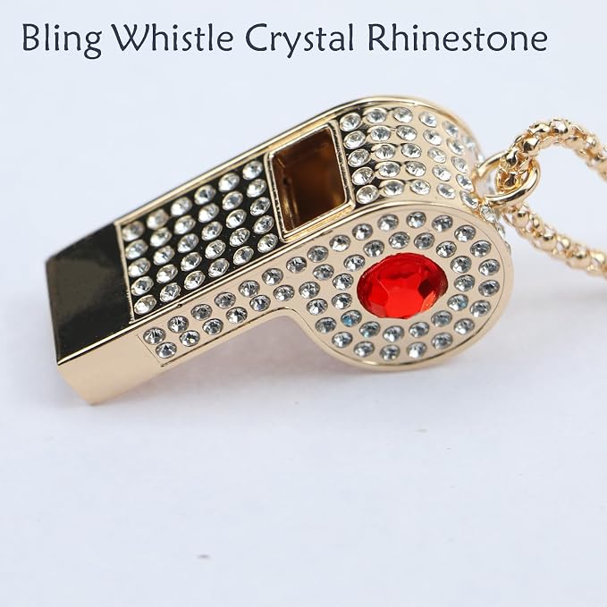 Whistle, Rhinestone Sports Whistle - Image 6
