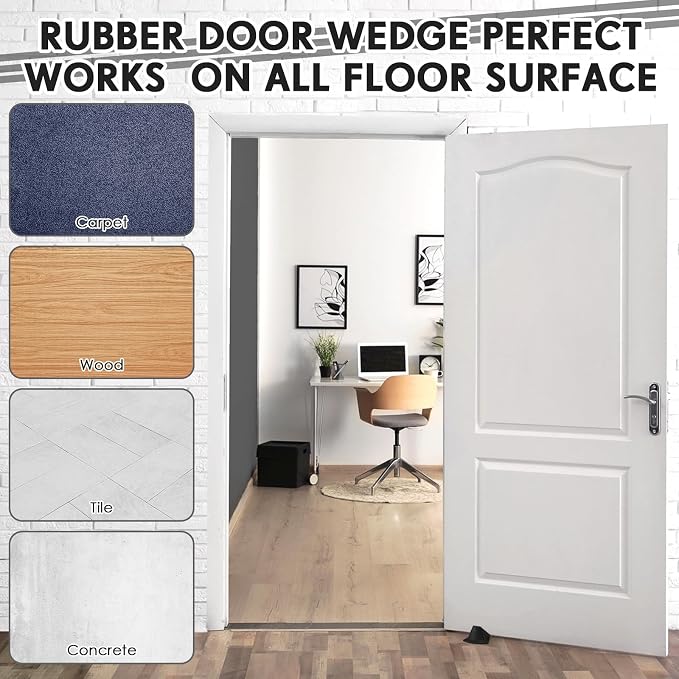 Frienda 12 Pcs Jumbo Door Stoppers Heavy Duty Door Stopper Tall up to 2inch - Image 4