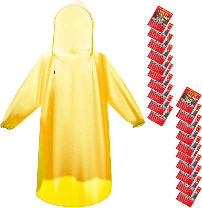 Bruvoalon 6 & 20 Pack Disposable Rain Ponchos by Bruvoalon