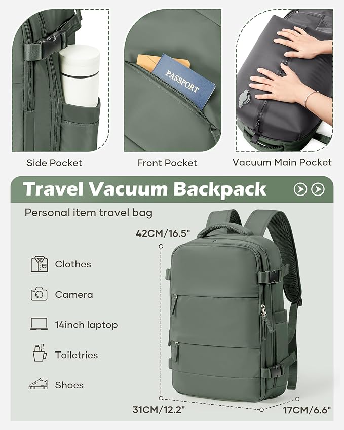 Vacuum Backpack Travel Laptop Backpacks - Image 2