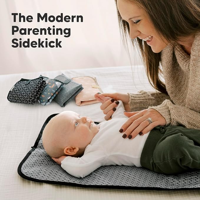 KeaBabies Portable Diaper Changing Pad, Easy Wipe Clean - Image 9