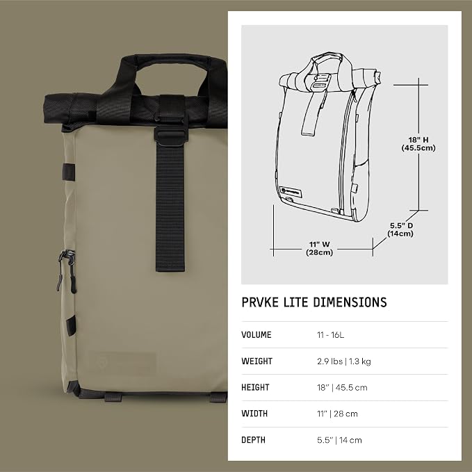 WANDRD PRVKE Lite: Weather-Resistant Travel & Camera Backpack - Image 10