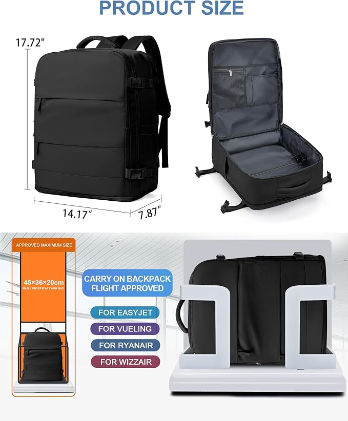 coowoz Large Travel Backpack Carry On - Image 5