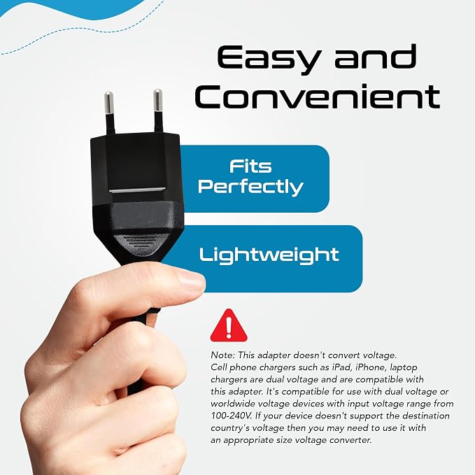 Ceptics USA, Canada to European Plug Adapter - Image 4