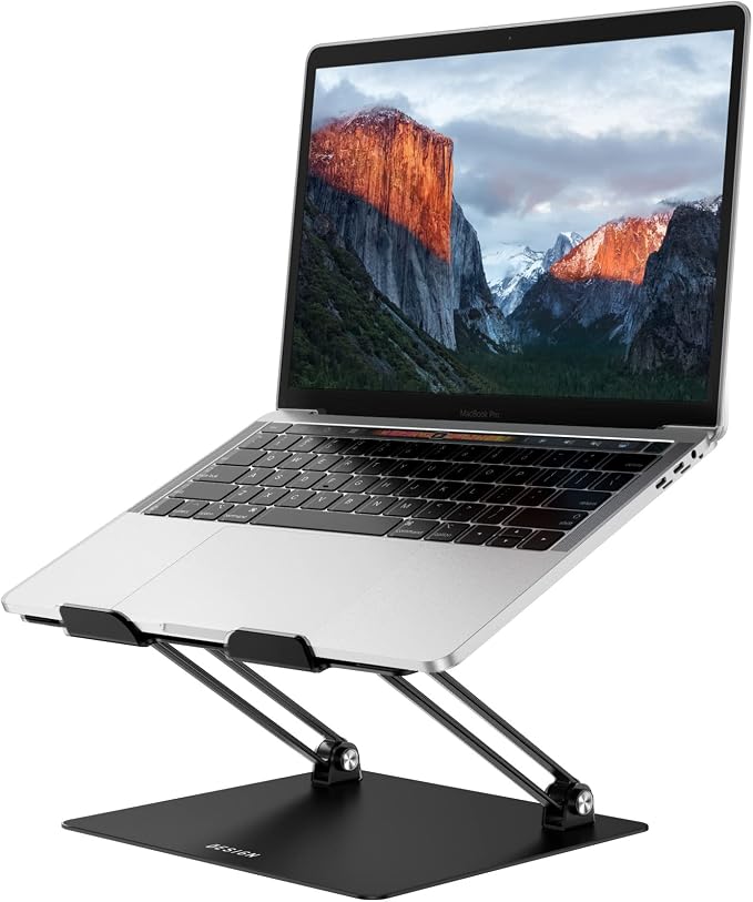 BESIGN LS10 Aluminum Laptop Stand, Ergonomic Adjustable Notebook Stand - Image 2