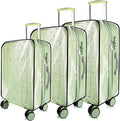 3 Pieces Thicken Clear Luggage Cover Protector by KSSZZCO