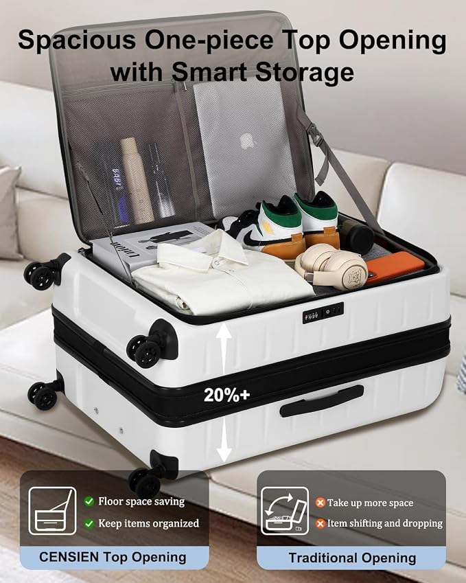Expandable Checked Luggage, 28 Inch Luggage - Image 4