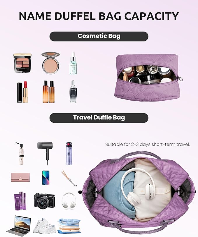 Women's Personalized Monogram Overnight Weekender - Image 4