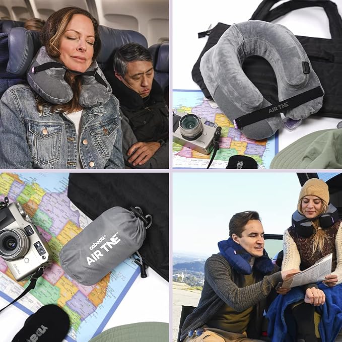 Cabeau Inflatable Travel Pillow – Air TNE – Adjustable, Lightweight, and - Image 8