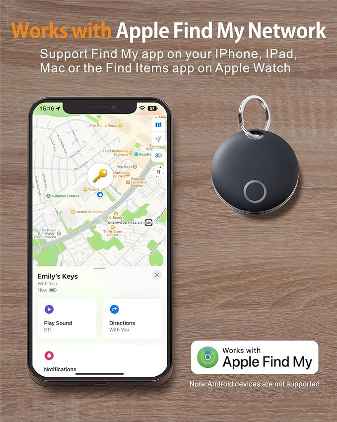 Reyke Smart Tag, Works with Apple Find My, Item Locator - Image 2