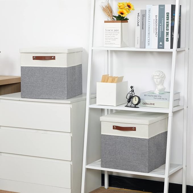 Temary Cube Storage Bins with Lids - Image 5