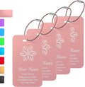 Personalized Luggage Tags, Custom Luggage Tags 4 Pack TSA Approved Double Sided by Unknown