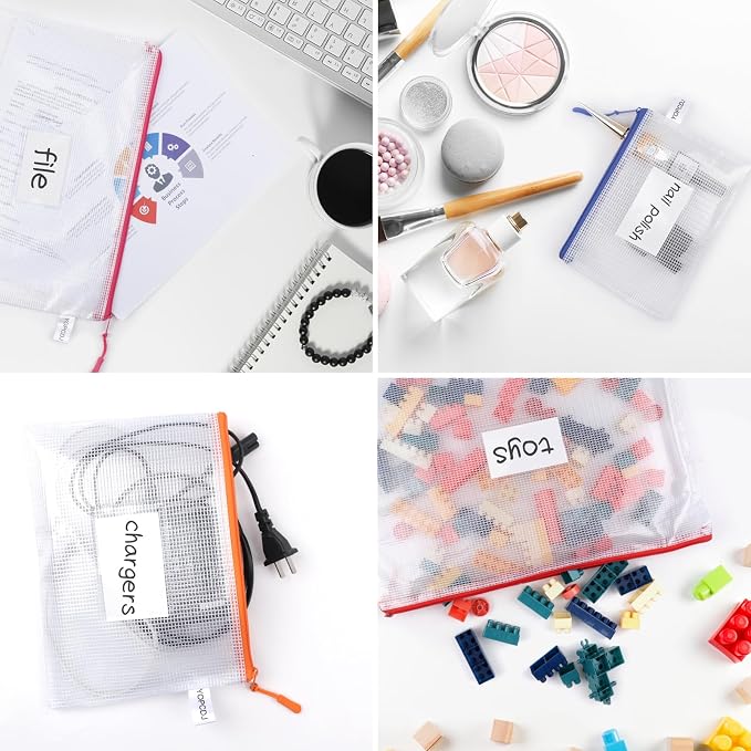 18 Pack 8 Size Mesh Zipper Pouch Bags, Waterproof Zipper Bags - Image 5