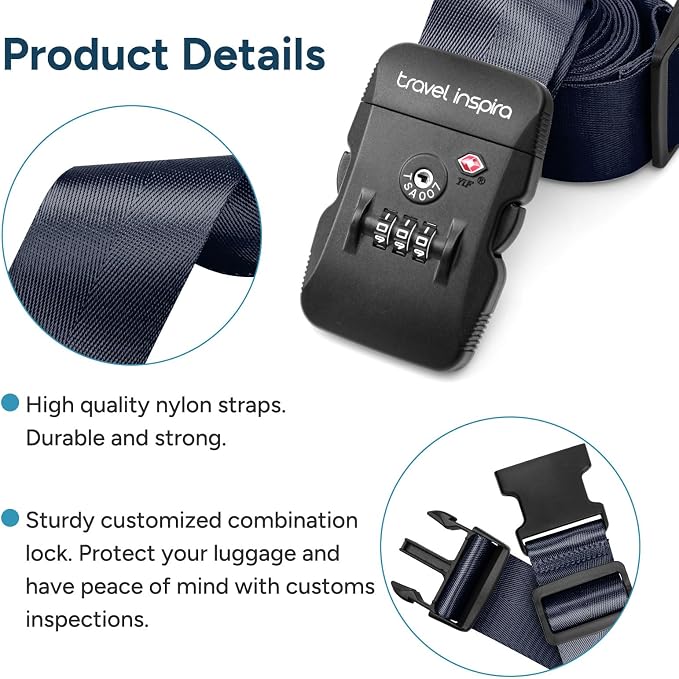Travel Inspira Luggage Straps - Image 2