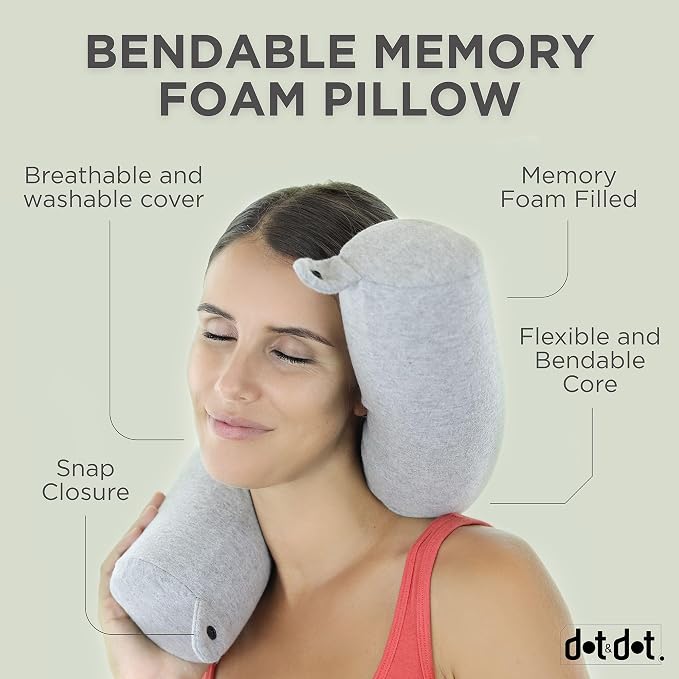 Dot&Dot Twist Memory Foam Travel Pillow - Image 3