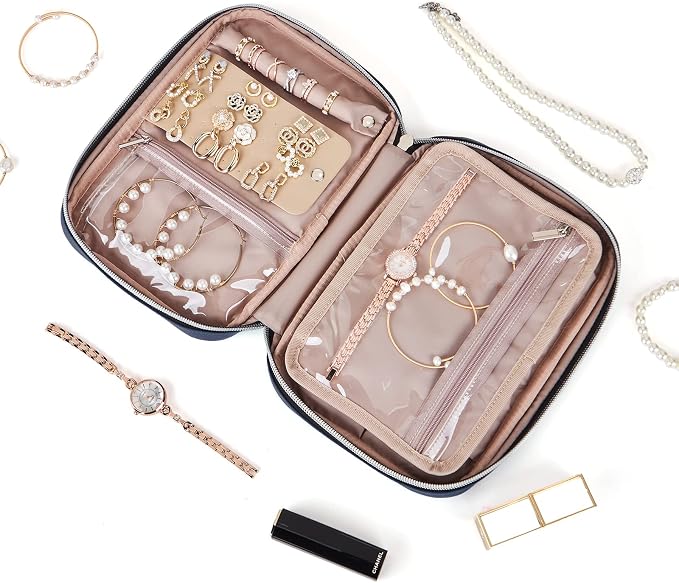 BELALIFE Travel Jewelry Organizer, Portable Jewelry Storage Case - Image 6