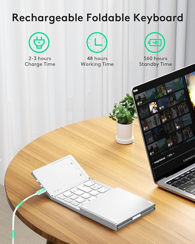 Samsers Foldable Bluetooth Keyboard - Image 3