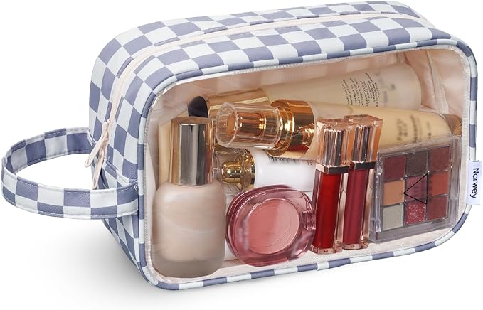 Narwey Clear Toiletry Bags for Traveling Women Men, Make Up Organizer, Skincare by Narwey