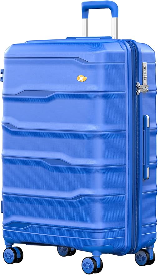 28 Inch Luggage with Spinner Wheels, Large Hard Shell Suitcase, Lightweight PP by MGOB